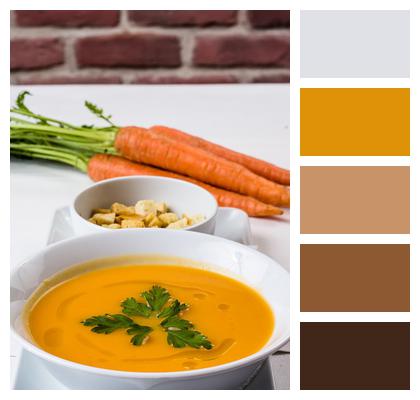 Carrots Soup Fresh Soup Food Image